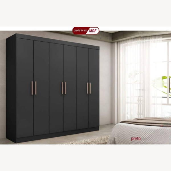 guarda roupa paris 6 portas portas - loja de guarda roupas em goiânia